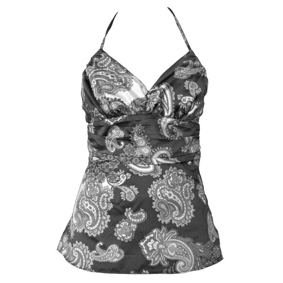 [Dynamite] Grey Paisley Halter | 3 | Fair - Picture 1 of 9